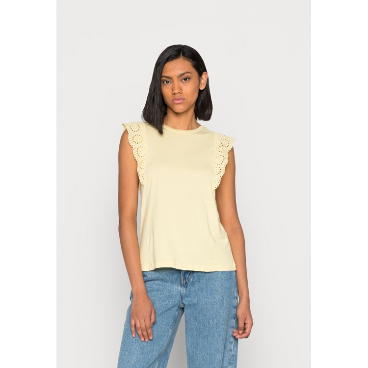 Kobiety T SHIRT TOP | Vero Moda VMHOLLYN GA NOOS - T-shirt z nadrukiem - lemon meringue/żółty - IJ75482