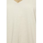 Kobiety T SHIRT TOP | Vero Moda VMSAYA V NECK - T-shirt basic - birch/gold/mleczny - YB91733