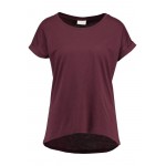 Kobiety T SHIRT TOP | Vila VIDREAMERS PURE - T-shirt basic - winetasting/bordowy - AR44466