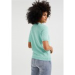 Kobiety T SHIRT TOP | WE Fashion REGULAR FIT - T-shirt basic - green/miętowy - JT21838