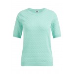 Kobiety T SHIRT TOP | WE Fashion REGULAR FIT - T-shirt basic - green/miętowy - JT21838