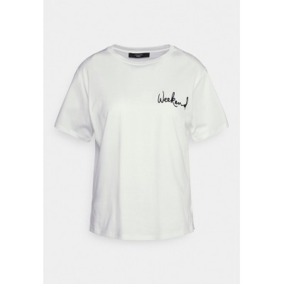 Kobiety T_SHIRT_TOP | WEEKEND MaxMara ADEPTO - T-shirt z nadrukiem - bianco/biały - CZ72173