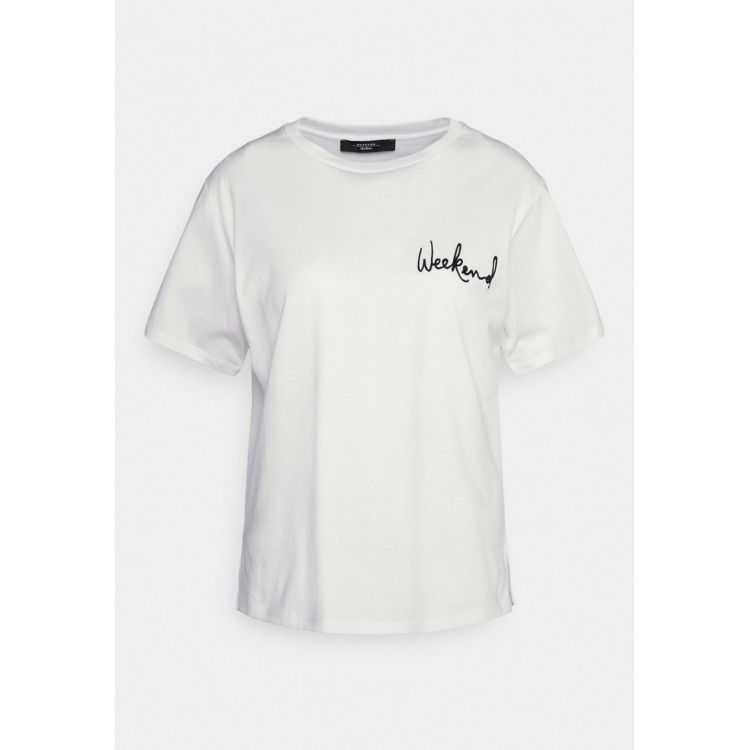 Kobiety T SHIRT TOP | WEEKEND MaxMara ADEPTO - T-shirt z nadrukiem - bianco/biały - CZ72173