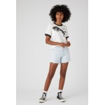 Kobiety T SHIRT TOP | Wrangler 75TH ANNI RINGER TEE - T-shirt z nadrukiem - black beauty/czarny - PN00899