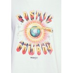 Kobiety T SHIRT TOP | Wrangler VINTAGE TEE - T-shirt z nadrukiem - white/biały - JP18762