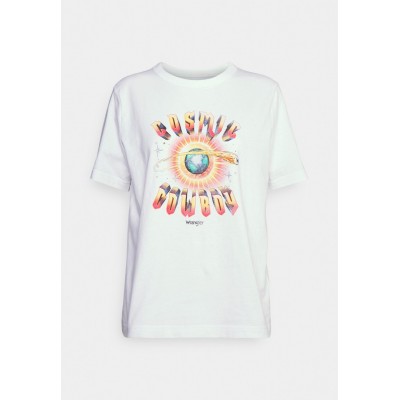 Kobiety T_SHIRT_TOP | Wrangler VINTAGE TEE - T-shirt z nadrukiem - white/biały - JP18762