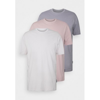 Kobiety T_SHIRT_TOP | YOURTURN 3 PACK UNISEX - T-shirt basic - lilac/beige/grey/liliowy - WN63429