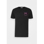 Kobiety T SHIRT TOP | YOURTURN T-shirt z nadrukiem - black/czarny - MM97057