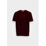 Kobiety T SHIRT TOP | YOURTURN VELVET UNISEX - T-shirt basic - bordeaux/bordowy - NJ31389