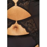 Kobiety CORSAGE | Playful Promises SOFT PLUNGE BASQUE WITH CUT OUTS - Gorset - black/czarny - DY06833