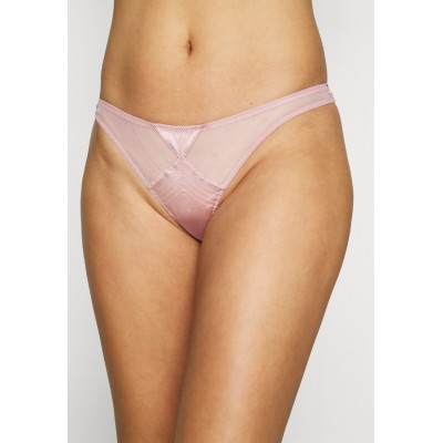 Kobiety UNDERPANT | Fleur du Mal LUXE TOP STICH THONG - Stringi - rose pink/jasnoróżowy - LV12400