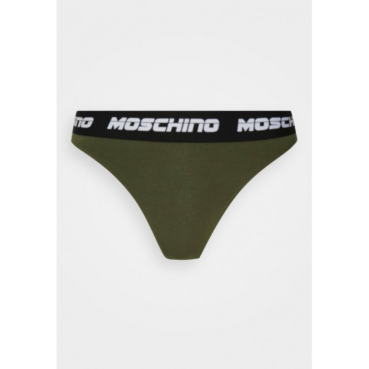 Kobiety UNDERPANT | Moschino Underwear NEW FONT PERIZOMA - Stringi - verde/zielony - DG94210
