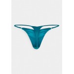 Kobiety UNDERPANT | Fleur du Mal LUXE V - Stringi - aquamarine/turkusowy - ZN61194
