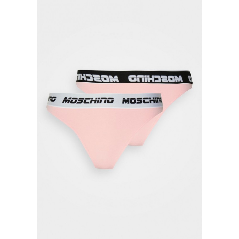 Kobiety UNDERPANT | Moschino Underwear NEW FONT PERIZOMA - Stringi - rosa/jasnoróżowy - ZZ24313