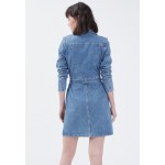 Kobiety DRESS | Cache Cache MIT GÜRTEL - Sukienka jeansowa - denim stone/szaroniebieski - ZJ49729