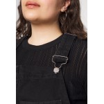 Kobiety DRESS | Dr.Denim Plus EFFIE DUNGAREE DRESS - Sukienka jeansowa - washed black/czarny denim - NC62861