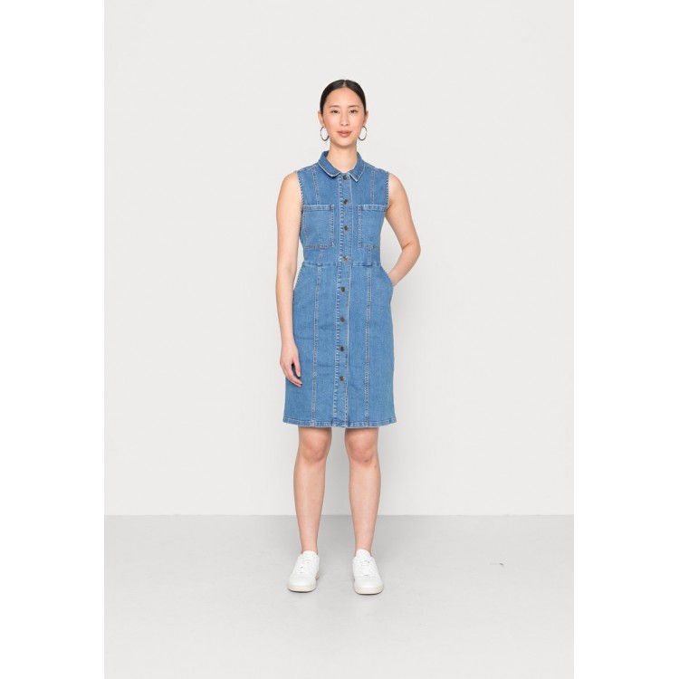 Kobiety DRESS | InWear KEZAI DRESS - Sukienka jeansowa - washed denim/niebieski denim - WU10082