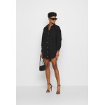 Kobiety DRESS | Missguided SUPER DISTRESS DENIM DRESS - Sukienka jeansowa - black/czarny - CZ30543