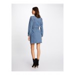 Kobiety DRESS | Morgan STRAIGHT BELTED - Sukienka jeansowa - stone blue denim/szaroniebieski - JI27406