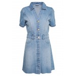 Kobiety DRESS | Noisy May NMLISA DRESS - Sukienka jeansowa - light blue denim/jasnoniebieski - MT57151