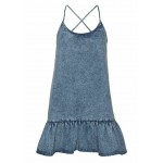 Kobiety DRESS | Noisy May Sukienka jeansowa - light blue denim/jasnoniebieski - LA96928