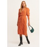 Kobiety DRESS | OXXO Sukienka jeansowa - orange/pomarańczowy - TC09984