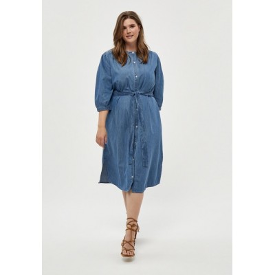 Kobiety DRESS | PEPPERCORN DELARA  - Sukienka jeansowa - light blue wash/niebieski - LY07284