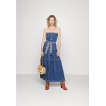 Kobiety DRESS | Pinko ENERGICA DRESS - Sukienka jeansowa - dark blue denim/niebieski - AQ20341
