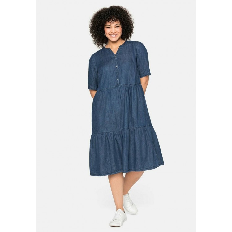 Kobiety DRESS | Sheego Sukienka jeansowa - blue denim/niebieski denim - KY07625
