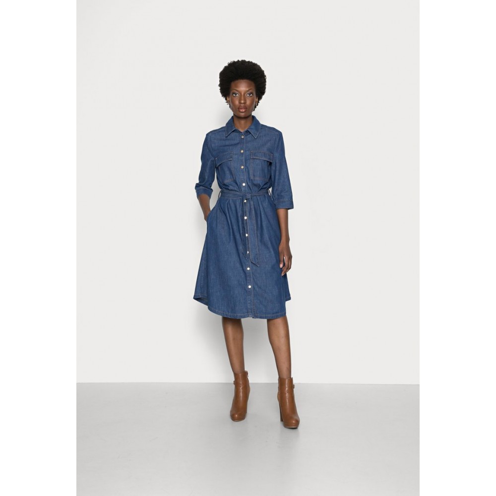 Kobiety DRESS | s.Oliver Sukienka jeansowa - blue non/ciemnoniebieski - BL08726