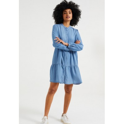 Kobiety DRESS | WE Fashion Sukienka jeansowa - blue/niebieski - HN29918