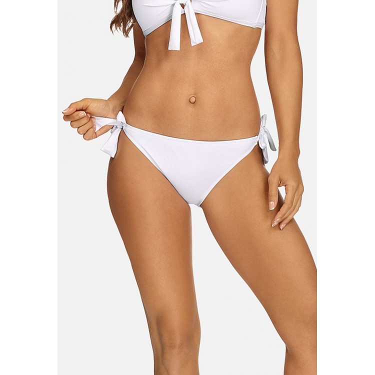 Kobiety BEACH TROUSER | Feba Swimwear Dół od bikini - biały prążek/biały - GQ12874