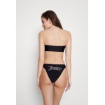 Kobiety BEACH TROUSER | Juicy Couture BANDEAU BOTTOM - Dół od bikini - black/czarny - CY92757