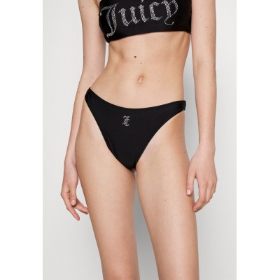 Kobiety BEACH_TROUSER | Juicy Couture BANDEAU BOTTOM - Dół od bikini - black/czarny - CY92757