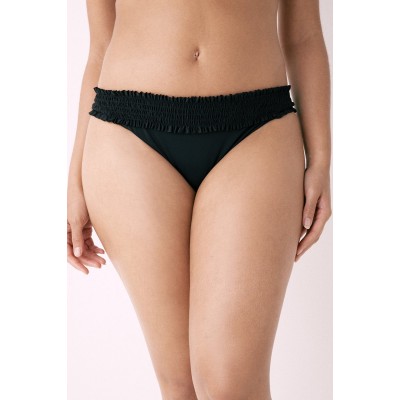 Kobiety BEACH_TROUSER | Next SHIRRED HIGH LEG - Dół od bikini - black/czarny - TR33041