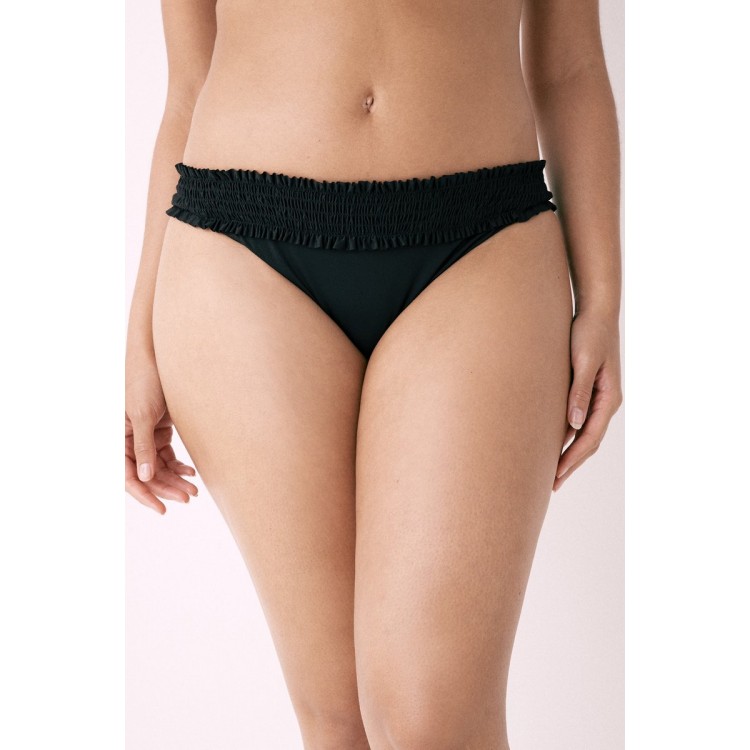 Kobiety BEACH TROUSER | Next SHIRRED HIGH LEG - Dół od bikini - black/czarny - TR33041