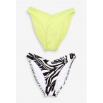 Kobiety BEACH TROUSER | Next V-FRONT HIGH LEG TWO PACK - Dół od bikini - multi-coloured/żółty neon - KV91028