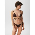 Kobiety BEACH TROUSER | PULL&BEAR WITH STRAPS - Dół od bikini - brown/brązowy - PB78385