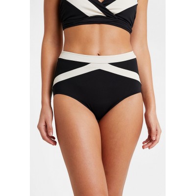 Kobiety BEACH_TROUSER | Seafolly POPBLOCK HIGH WAISTED PANT - Dół od bikini - black/czarny - ZC36022