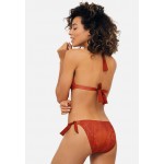 Kobiety BIKINI COMBINATION | Feba Swimwear Bikini - orange imitacja skóry/bordowy - PL64531