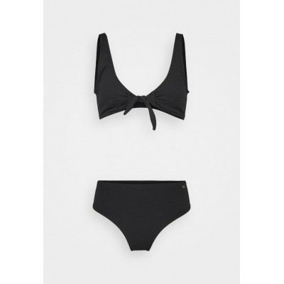 Kobiety BIKINI_COMBINATION | ONLY ONLROSE TEXTURE SET - Bikini - black/czarny - NK38393