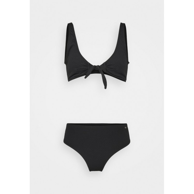 Kobiety BIKINI COMBINATION | ONLY ONLROSE TEXTURE SET - Bikini - black/czarny - NK38393
