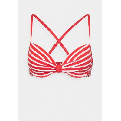 Kobiety BIKINI_TOP | Esprit HAMPTONS BEACH PAR PADDED BRA STRIPE - Góra od bikini - red/czerwony - FT30113