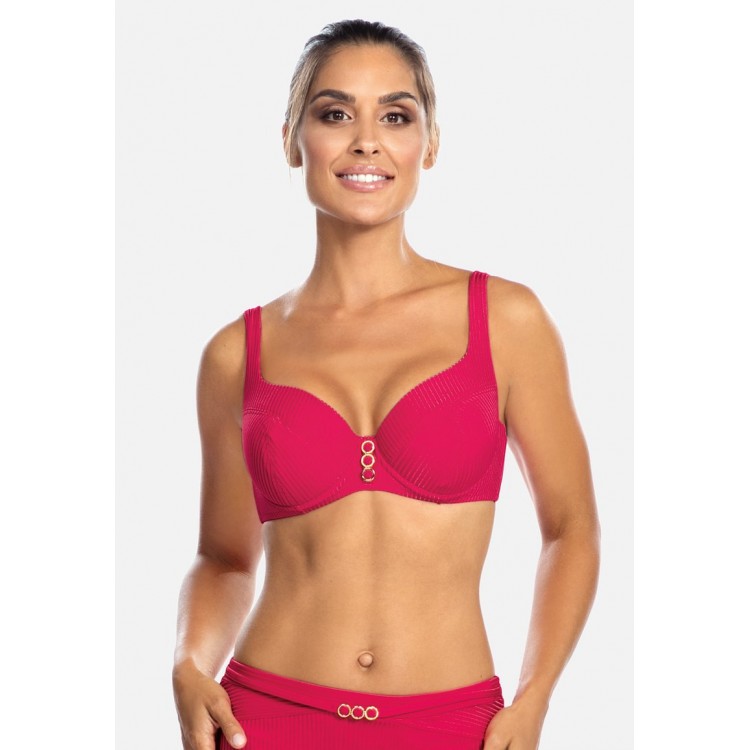 Kobiety BIKINI TOP | Feba Swimwear Góra od bikini - kolor malinowy/czerwony - BV65640