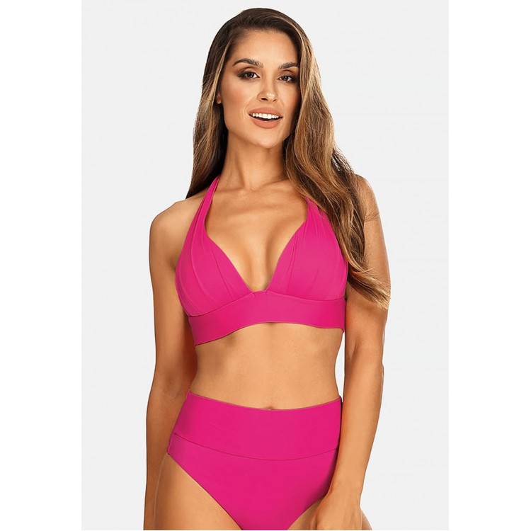 Kobiety BIKINI TOP | Feba Swimwear Góra od bikini - wyjmowane wkładki push up neonowy różowy/różowy neon - WR44983
