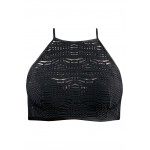 Kobiety BIKINI TOP | Feba Swimwear MARL - Góra od bikini - efektowny miska usztywniana typu soft/czarny - UK85913