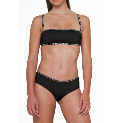 Kobiety BIKINI_TOP | KARL LAGERFELD Góra od bikini - black/czarny - QS54004
