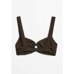 Kobiety BIKINI TOP | Massimo Dutti FRONT HOOP - Góra od bikini - brown/brązowy - UG78433