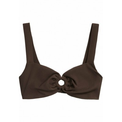 Kobiety BIKINI_TOP | Massimo Dutti FRONT HOOP - Góra od bikini - brown/brązowy - UG78433