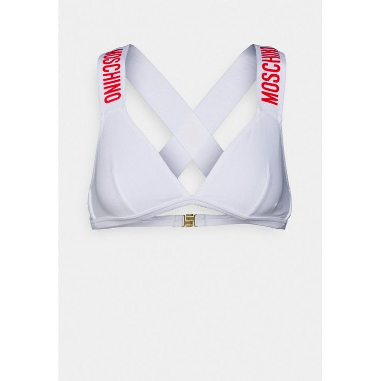 Kobiety BIKINI TOP | MOSCHINO SWIM TRIANGOLO - Góra od bikini - bianco/biały - KB70691